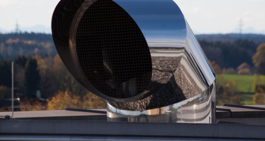 ventilation på tak för ovk besiktning