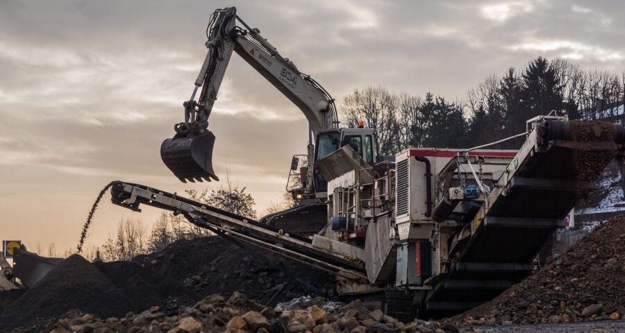 sorteringsverk för grus och jord